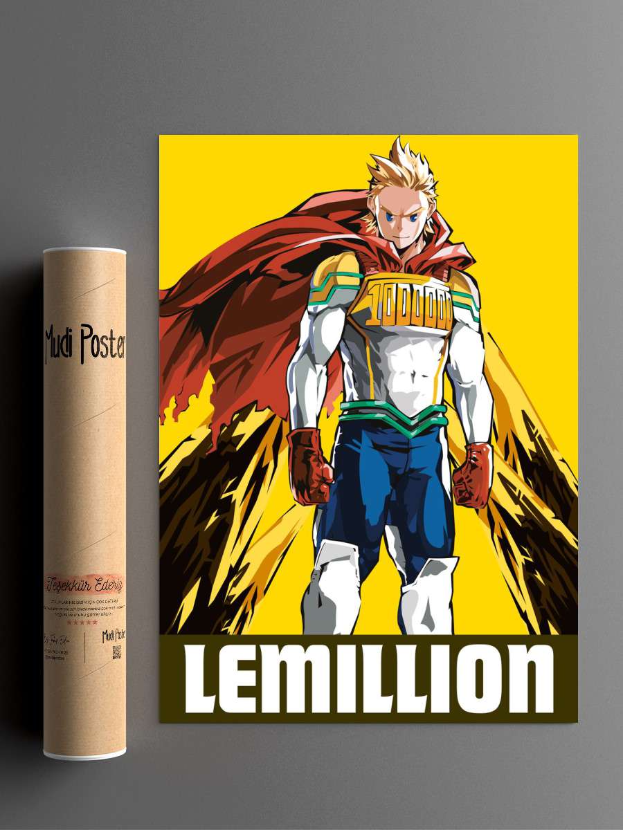 Lemillion My Hero Academia Anime Poster Çerçevesiz Yüksek Kalite Anime Duvar Poster