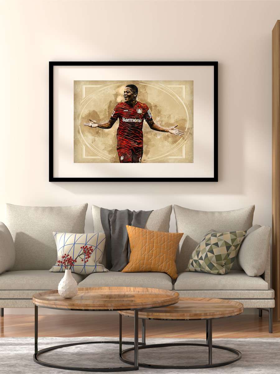 Leon Bailey Futbol Poster Çerçevesiz Yüksek Kalite Futbolcu Duvar Poster