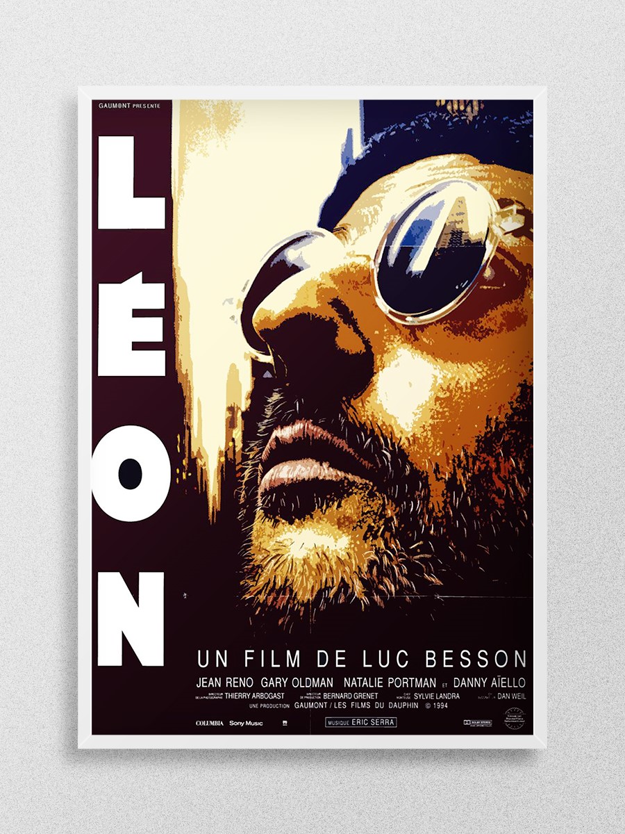 LEON POSTER Poster, Çerçevesiz Tv Film Poster