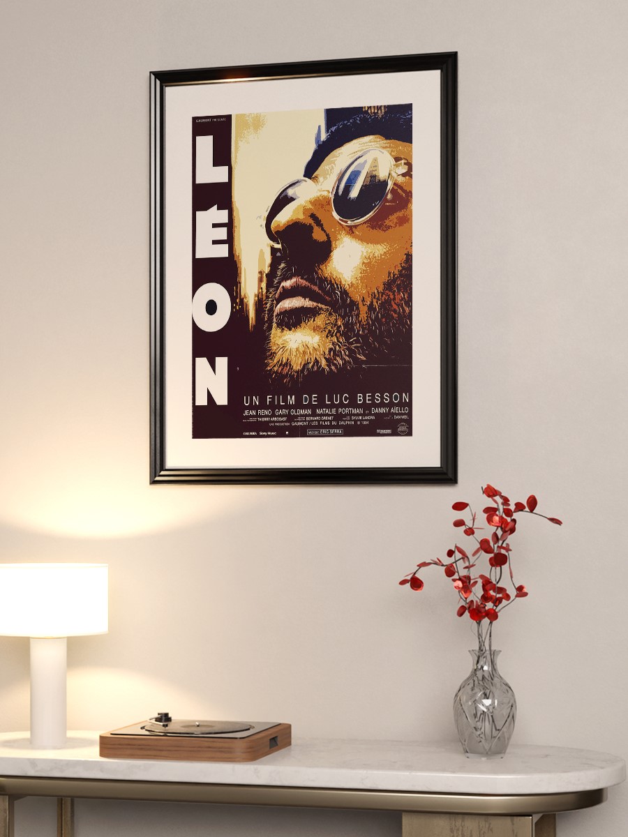 LEON POSTER Poster, Çerçevesiz Tv Film Poster