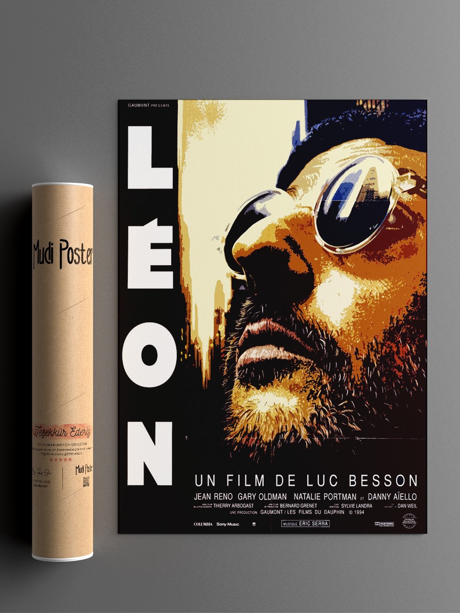LEON POSTER Poster, Çerçevesiz Tv Film Poster