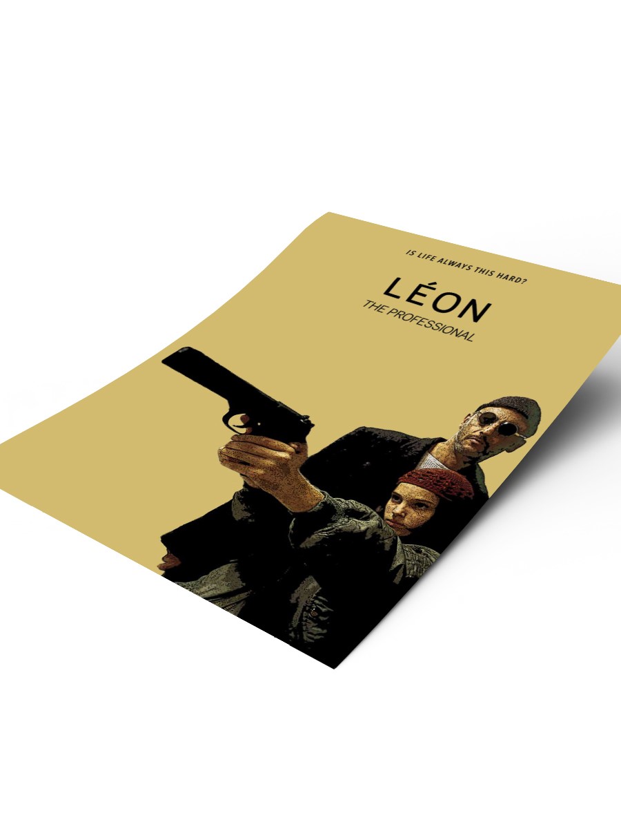 Leon The Professional Poster, Çerçevesiz Tv Film Poster