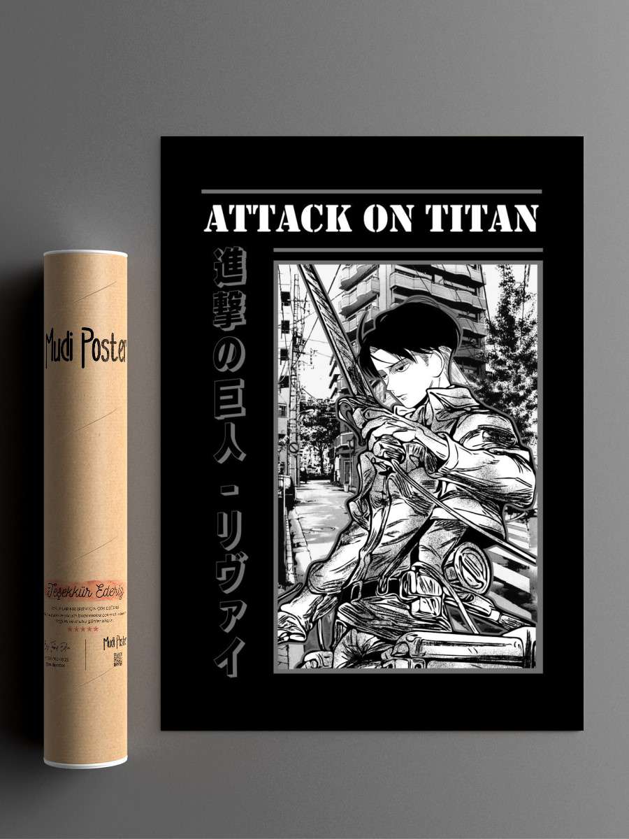 Levi 16 Anime Poster Çerçevesiz Yüksek Kalite Anime Duvar Poster