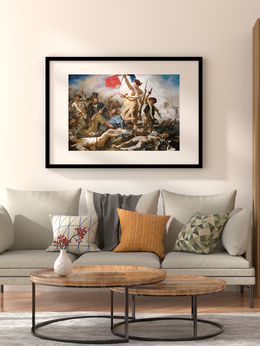 Liberty Leading the People Tablo Sanatsal Ünlü Ressam Poster Çerçevesiz Yüksek Kalite Poster