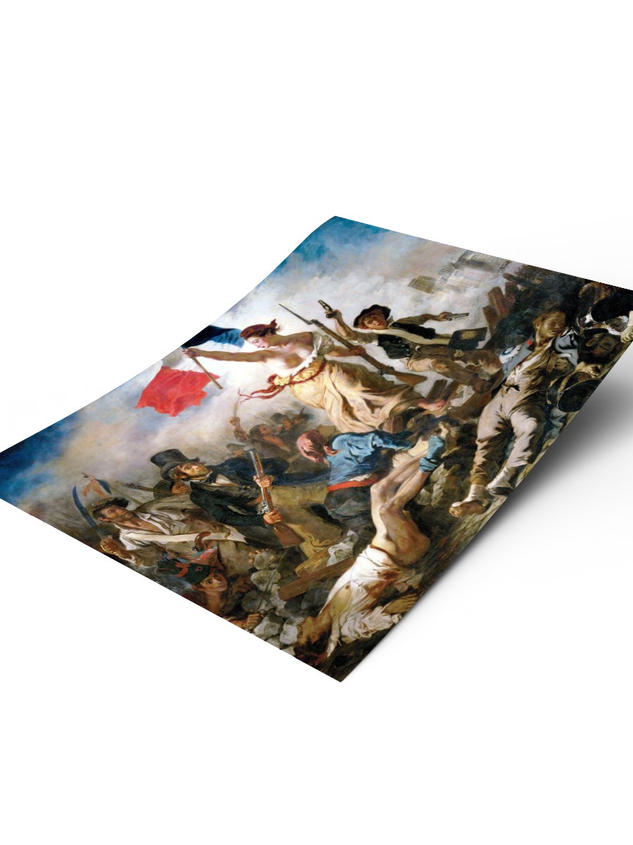 Liberty Leading the People Tablo Sanatsal Ünlü Ressam Poster Çerçevesiz Yüksek Kalite Poster