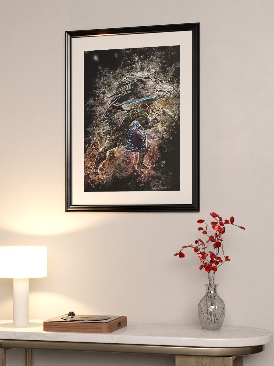 Link Wolf Dimension Anime Poster Çerçevesiz Yüksek Kalite Anime Duvar Poster