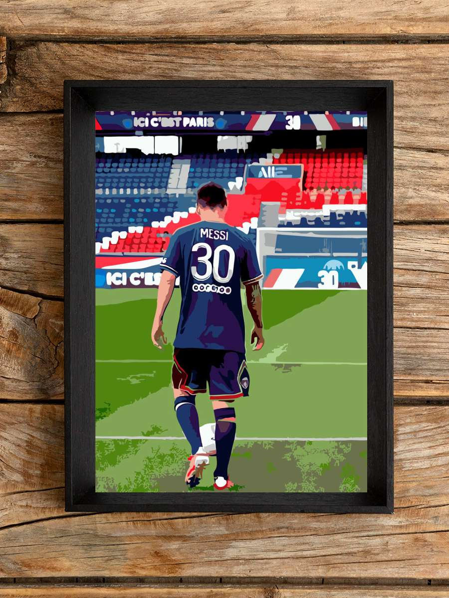 Lionel Messi PSG Futbol Poster Çerçevesiz Yüksek Kalite Futbolcu Duvar Poster