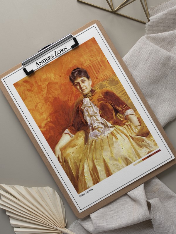 Anders Zorn Lisen Lamm Poster
