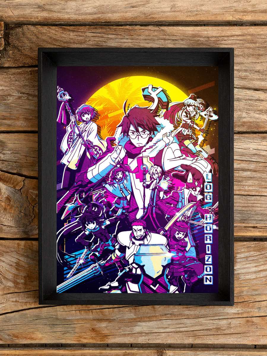 log horizon retro Anime Poster Çerçevesiz Yüksek Kalite Anime Duvar Poster