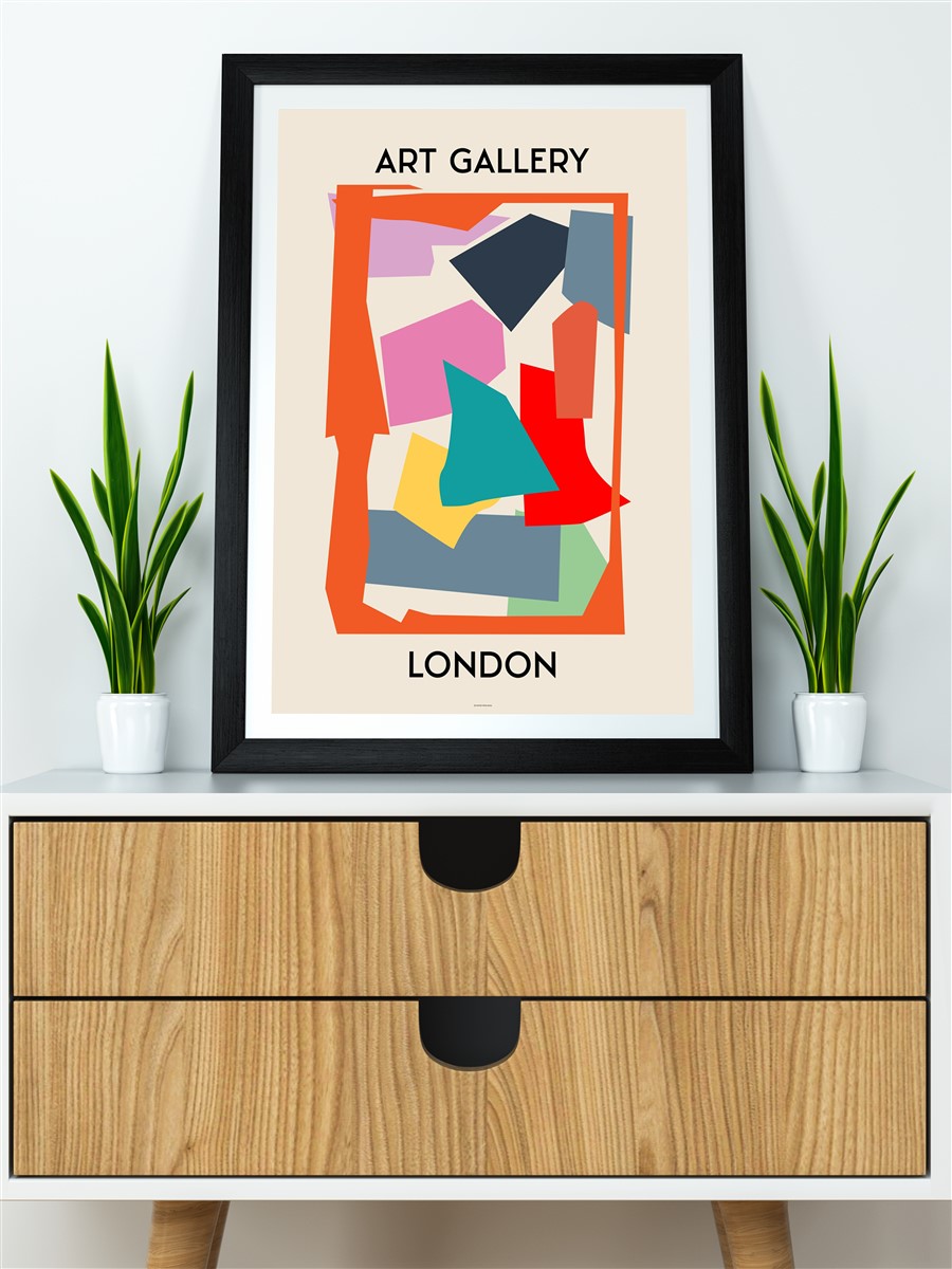 London Soyut Modern Poster Çerçevesiz Duvar Tablosu Sanatsal Poster