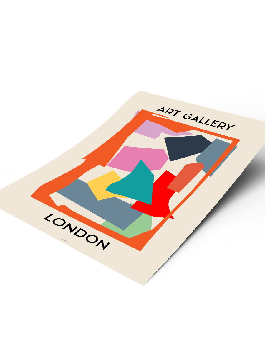 London Soyut Modern Poster Çerçevesiz Duvar Tablosu Sanatsal Poster