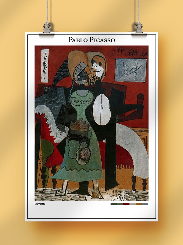 Pablo Picasso Lovers Poster