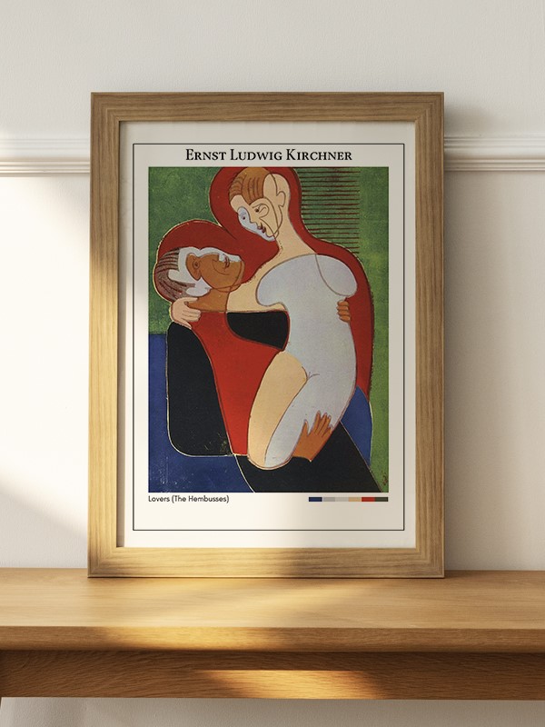 Ernst Ludwig Kirchner Lovers (The Hembusses) Poster - En İyi Fiyatlarla