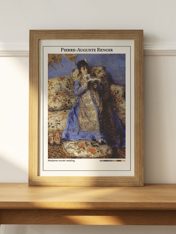 Pierre-Auguste Renoir Madame monet reading Poster - En İyi Fiyatlarla
