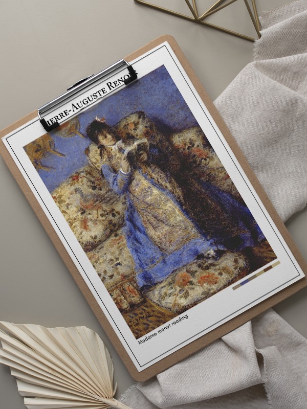 Pierre-Auguste Renoir Madame monet reading Poster