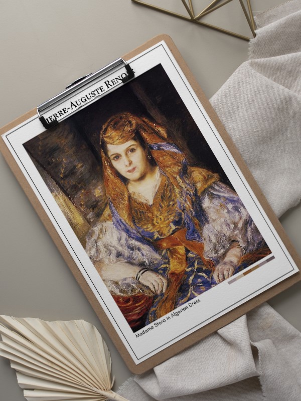 Pierre-Auguste Renoir Madame Stora in Algerian Dress Poster