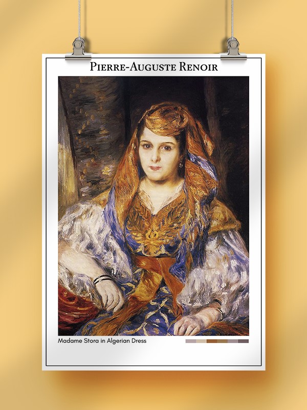 Pierre-Auguste Renoir Madame Stora in Algerian Dress Poster