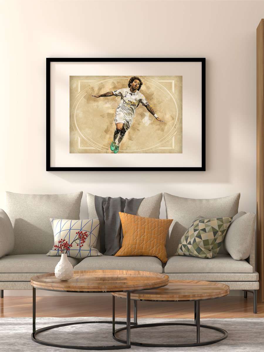 Madridista Marcelo Futbol Poster Çerçevesiz Yüksek Kalite Futbolcu Duvar Poster