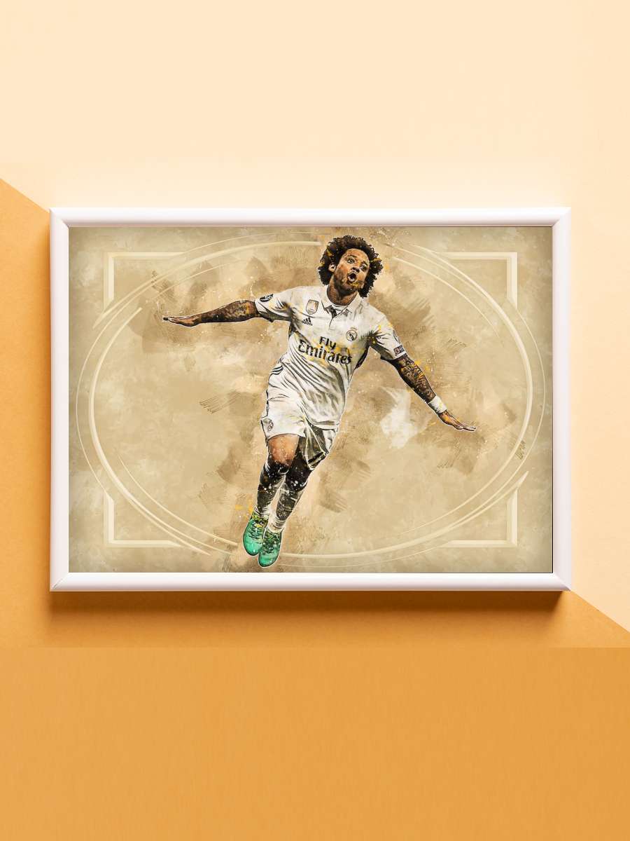 Madridista Marcelo Futbol Poster Çerçevesiz Yüksek Kalite Futbolcu Duvar Poster