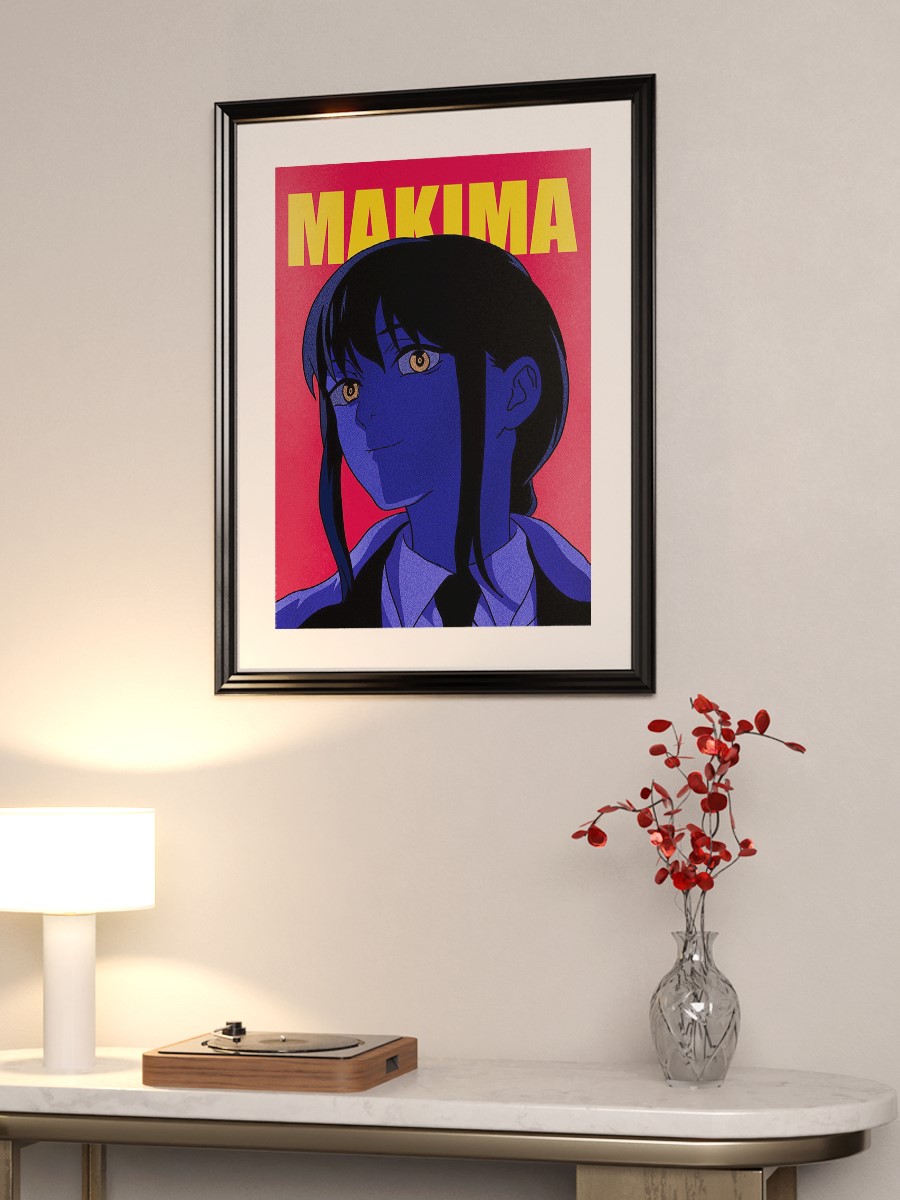Makima chainsaw man Poster, Çerçevesiz Tv Film Poster