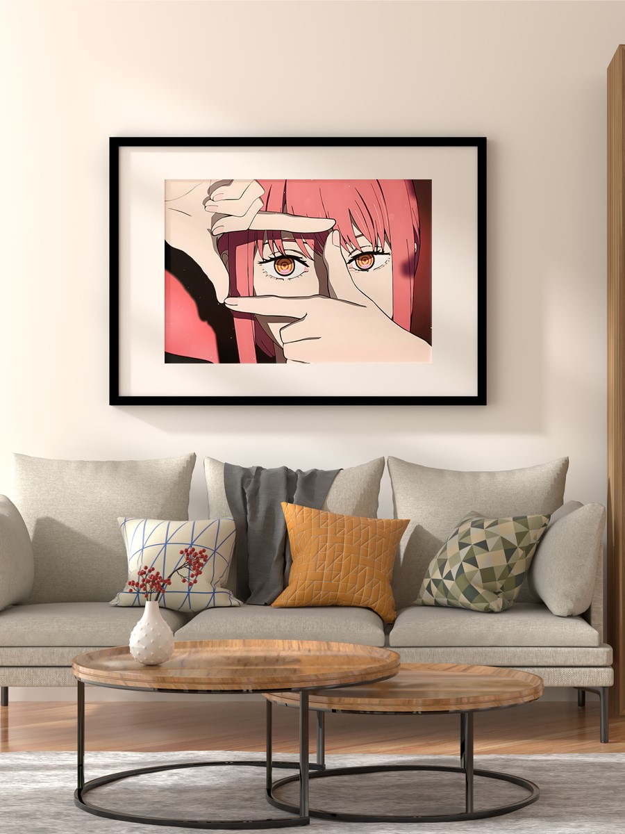 Makima Comander Anime Poster Çerçevesiz Yüksek Kalite Anime Duvar Poster