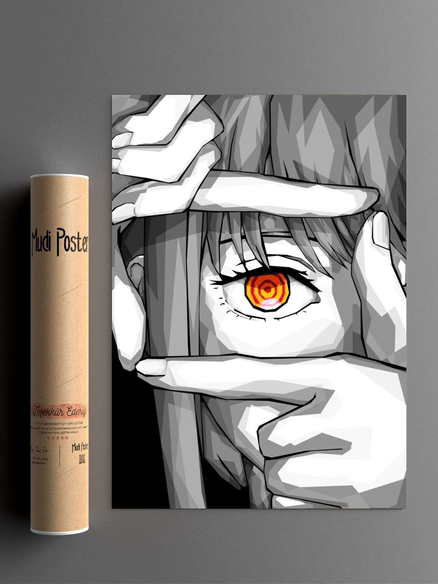 Makima Anime Poster Çerçevesiz Yüksek Kalite Anime Duvar Poster