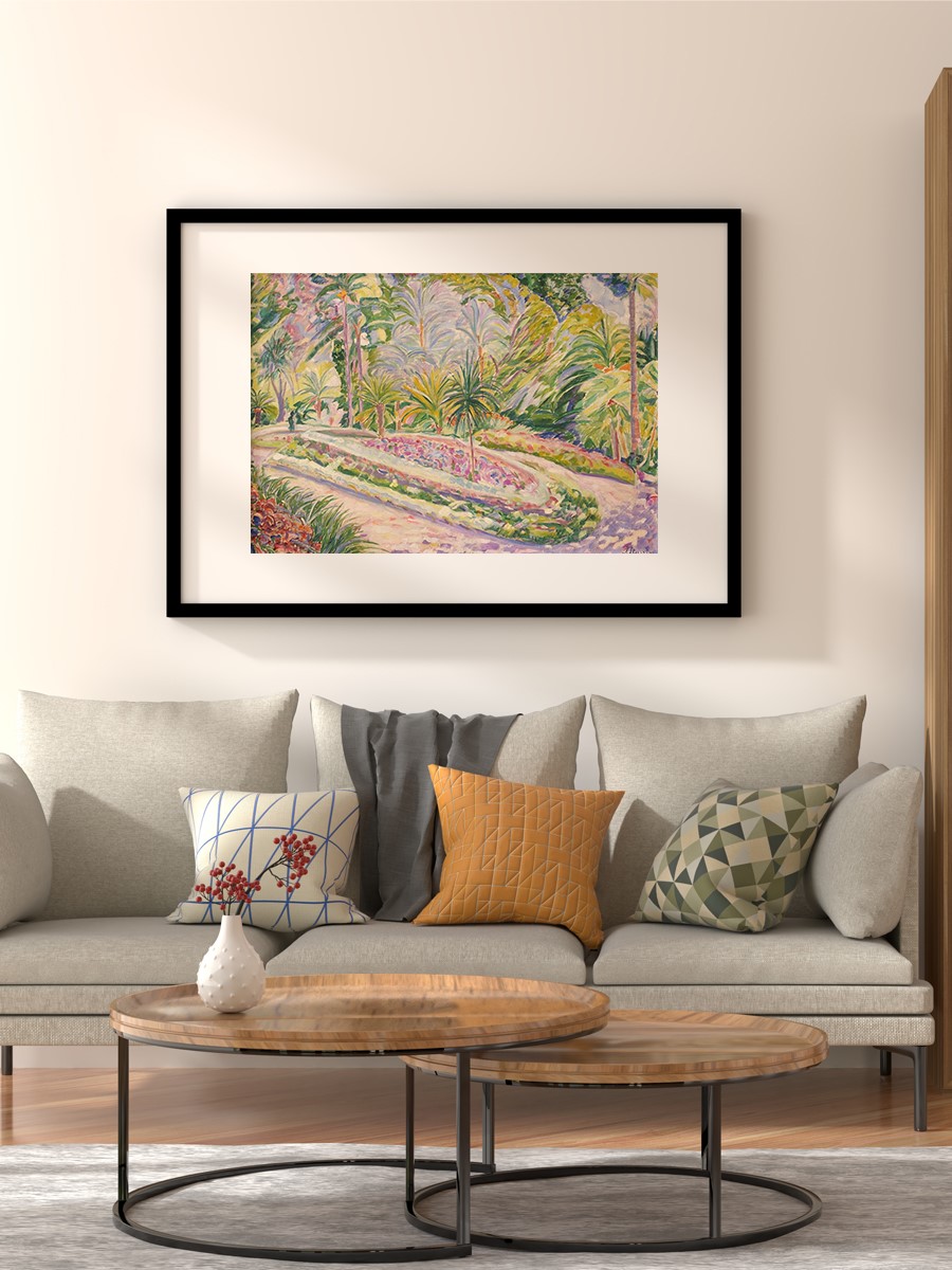 Malaga Garden  Tablo Sanatsal Ünlü Ressam Poster Çerçevesiz Yüksek Kalite Poster