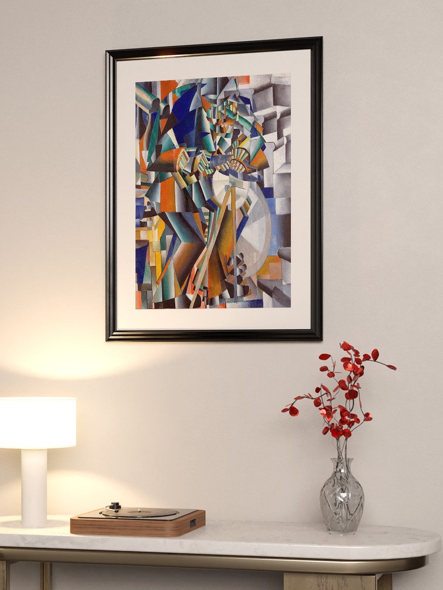 Malevich The Knife Grinder Tablo Sanatsal Ünlü Ressam Poster Çerçevesiz Yüksek Kalite Poster