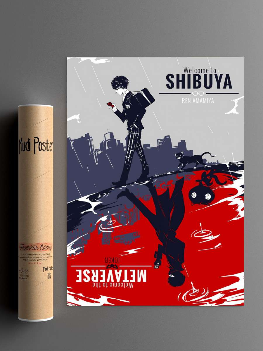 Man Joker Dark Anime Poster Çerçevesiz Yüksek Kalite Anime Duvar Poster