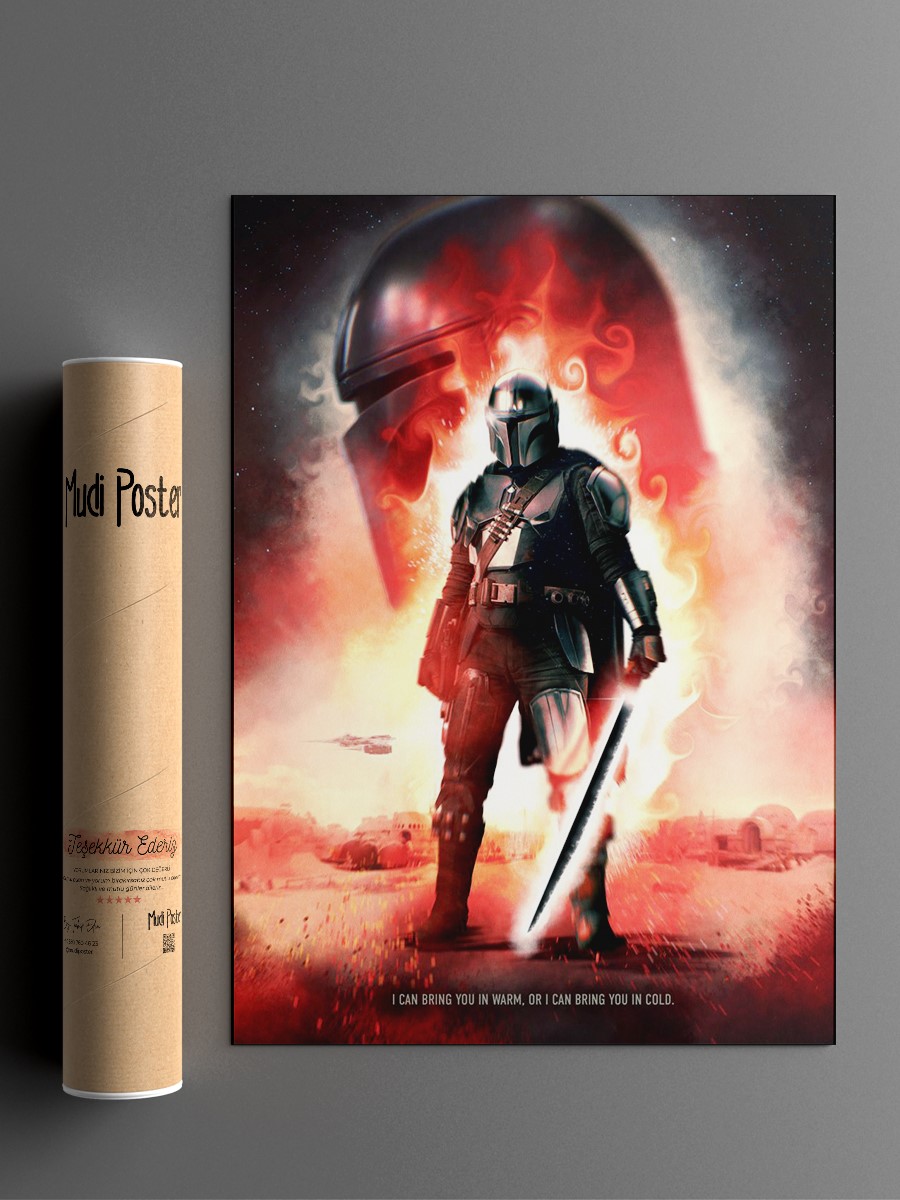 Mandalorian Poster, Çerçevesiz Tv Film Poster