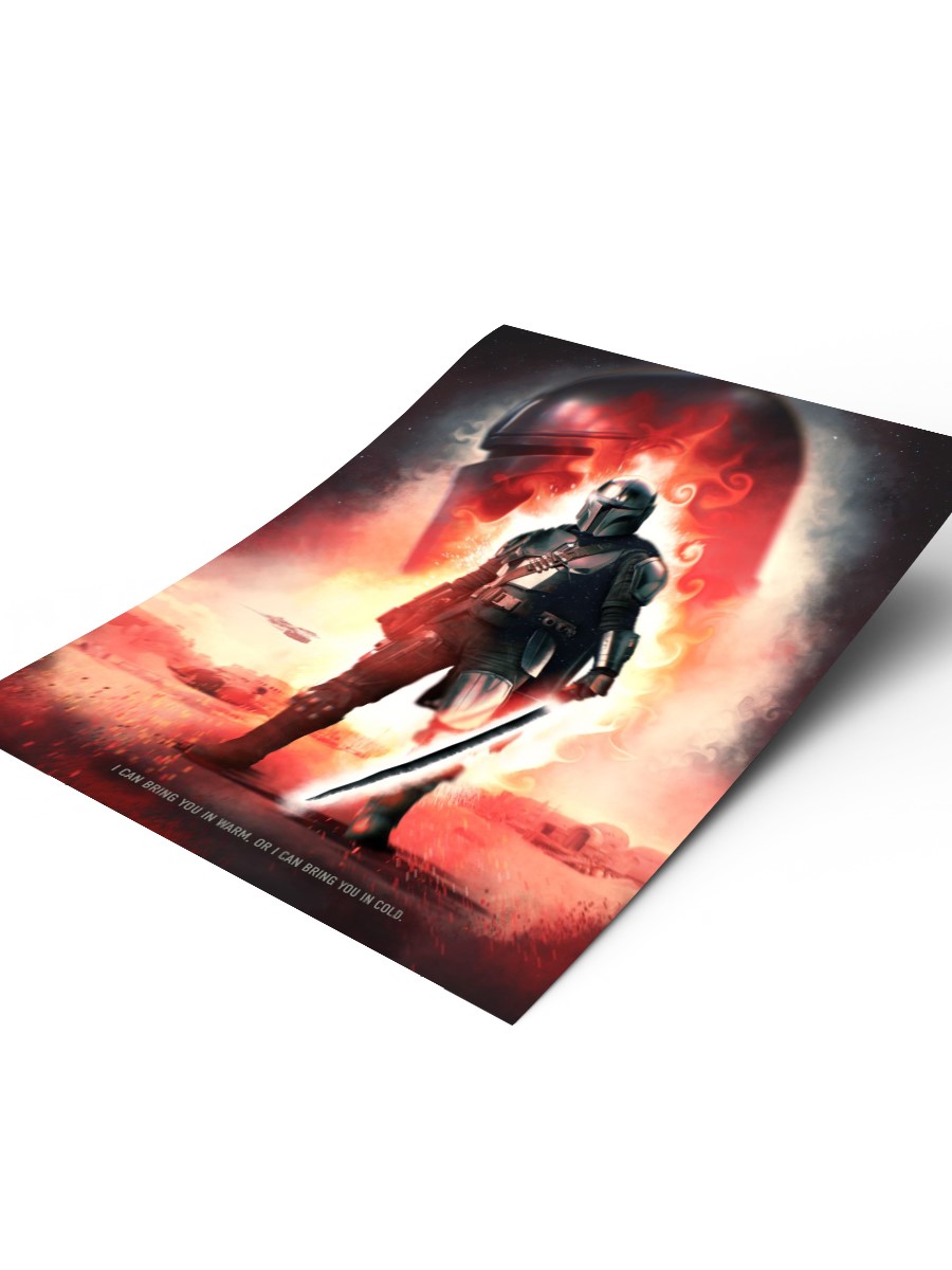 Mandalorian Poster, Çerçevesiz Tv Film Poster