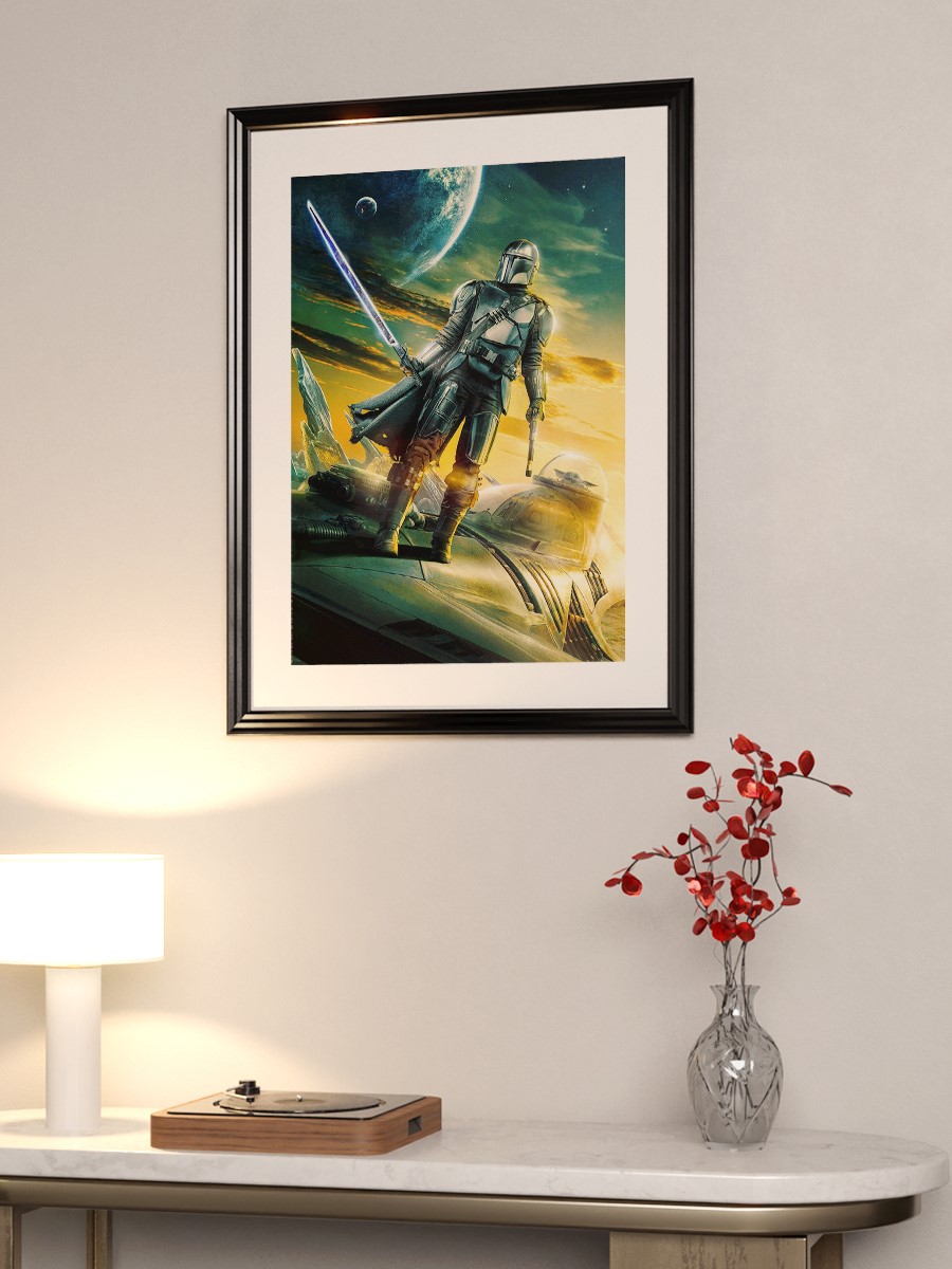 Mandalorian key art Poster, Çerçevesiz Tv Film Poster