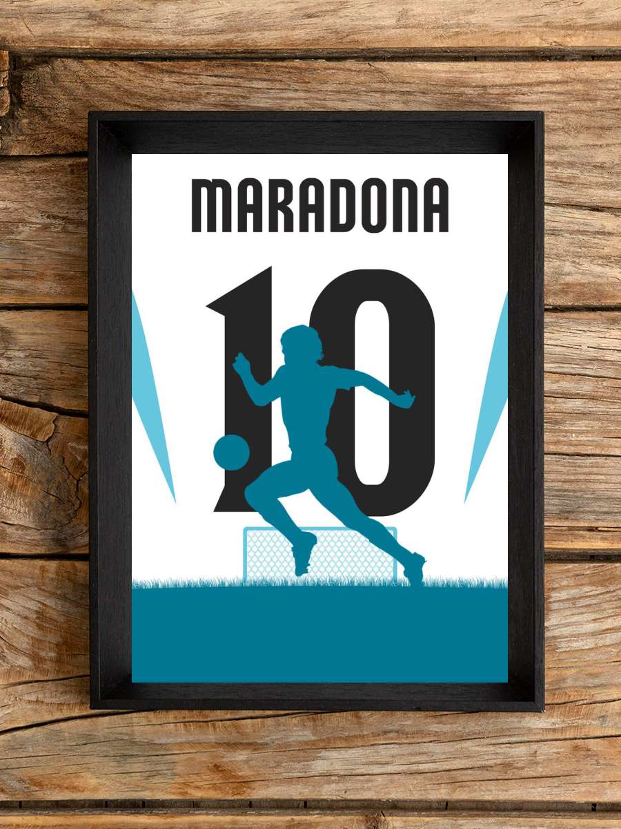 Maradona Futbol Poster Çerçevesiz Yüksek Kalite Futbolcu Duvar Poster