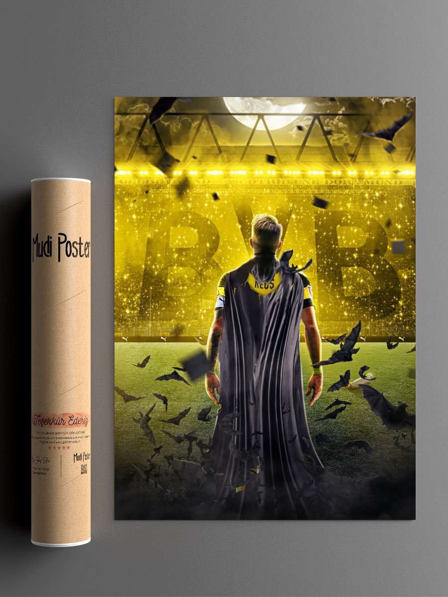 Marco Reus Futbol Poster Çerçevesiz Yüksek Kalite Futbolcu Duvar Poster