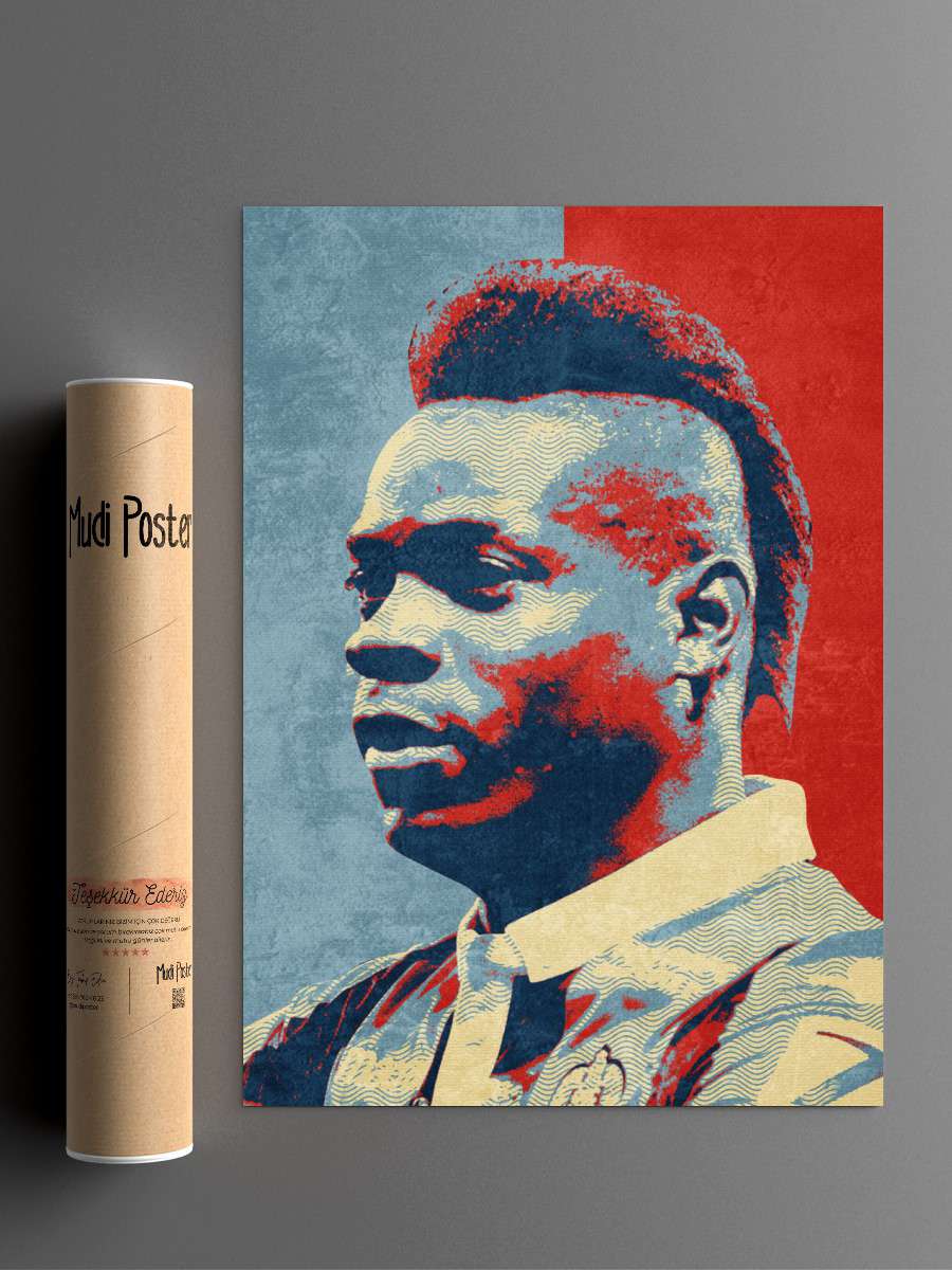 mario balotelli Futbol Poster Çerçevesiz Yüksek Kalite Futbolcu Duvar Poster