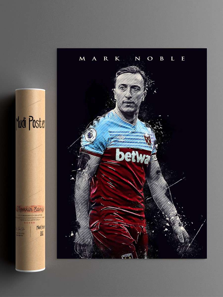 Mark Noble Futbol Poster Çerçevesiz Yüksek Kalite Futbolcu Duvar Poster