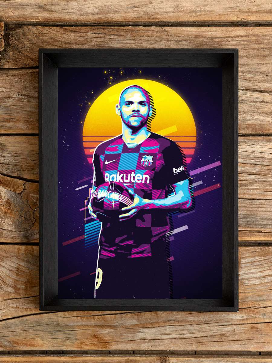 Martin Braithwaite Futbol Poster Çerçevesiz Yüksek Kalite Futbolcu Duvar Poster