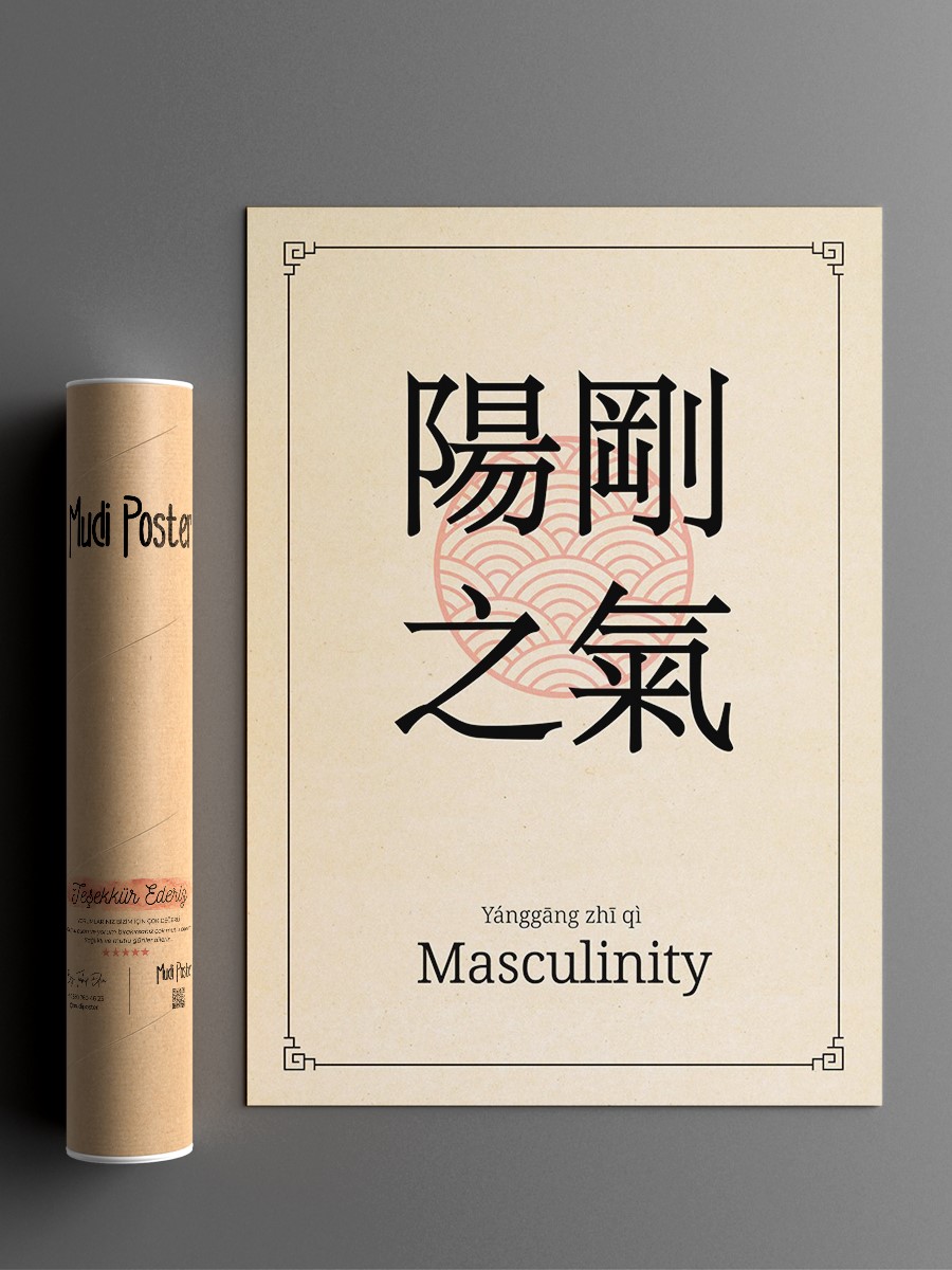 Masculinity China Style Anime Poster Çerçevesiz Yüksek Kalite Anime Duvar Poster