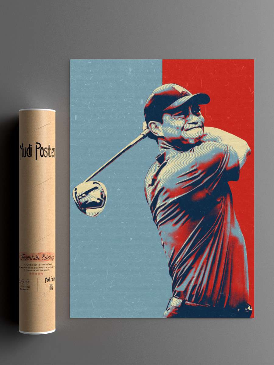 master of golf Futbol Poster Çerçevesiz Yüksek Kalite Futbolcu Duvar Poster