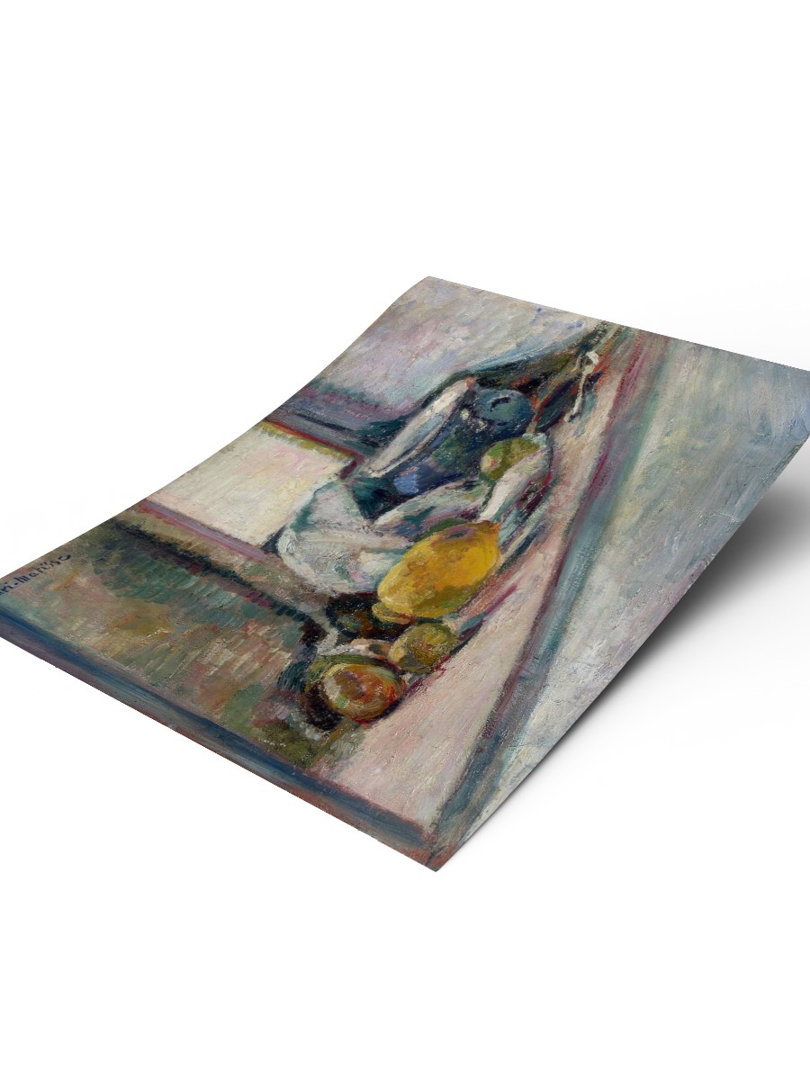 Matisse Blue Pot and Lemon Tablo Sanatsal Ünlü Ressam Poster Çerçevesiz Yüksek Kalite Poster