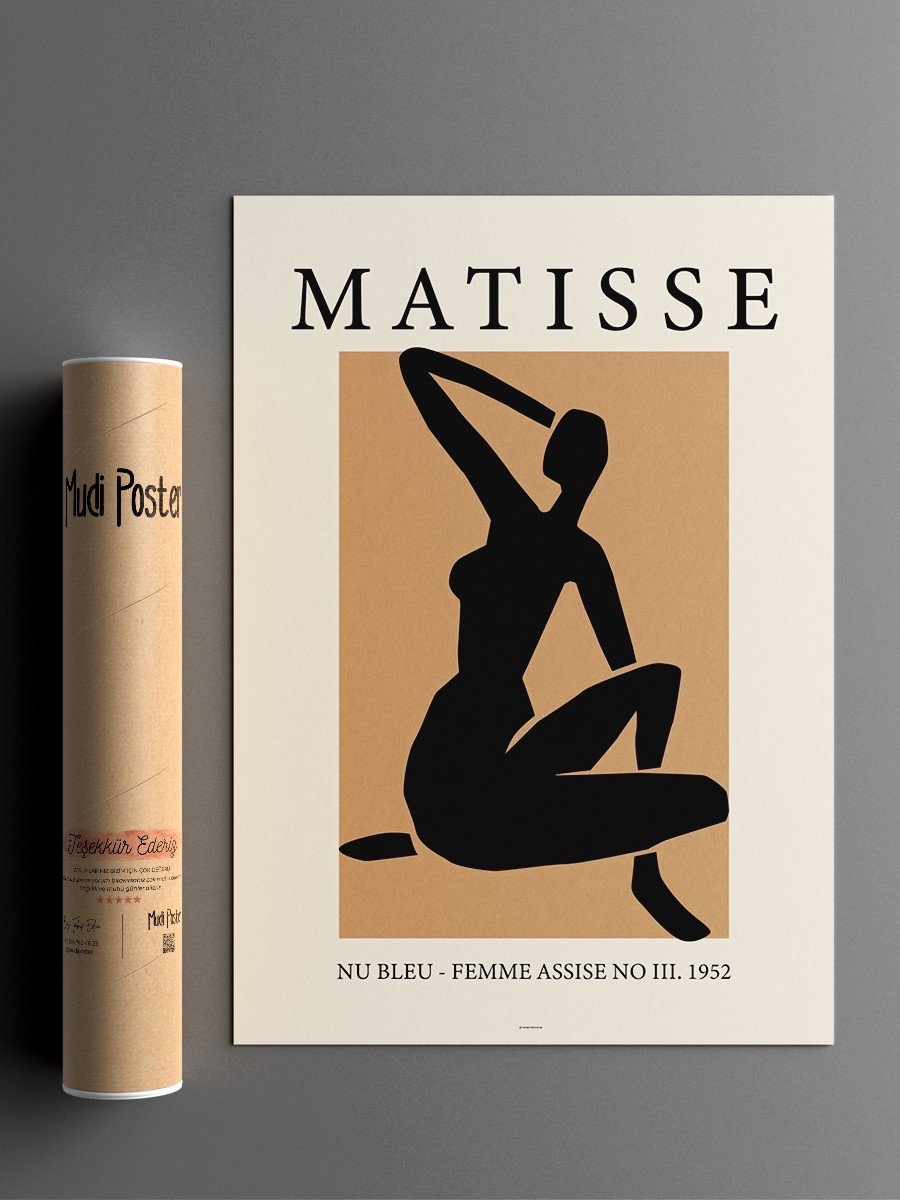 Matisse Nude Poster Poster Modern Duvar Tablosu Çerçevesiz Poster Salon, Mutfak Ve Ofis Duvar Dekoru
