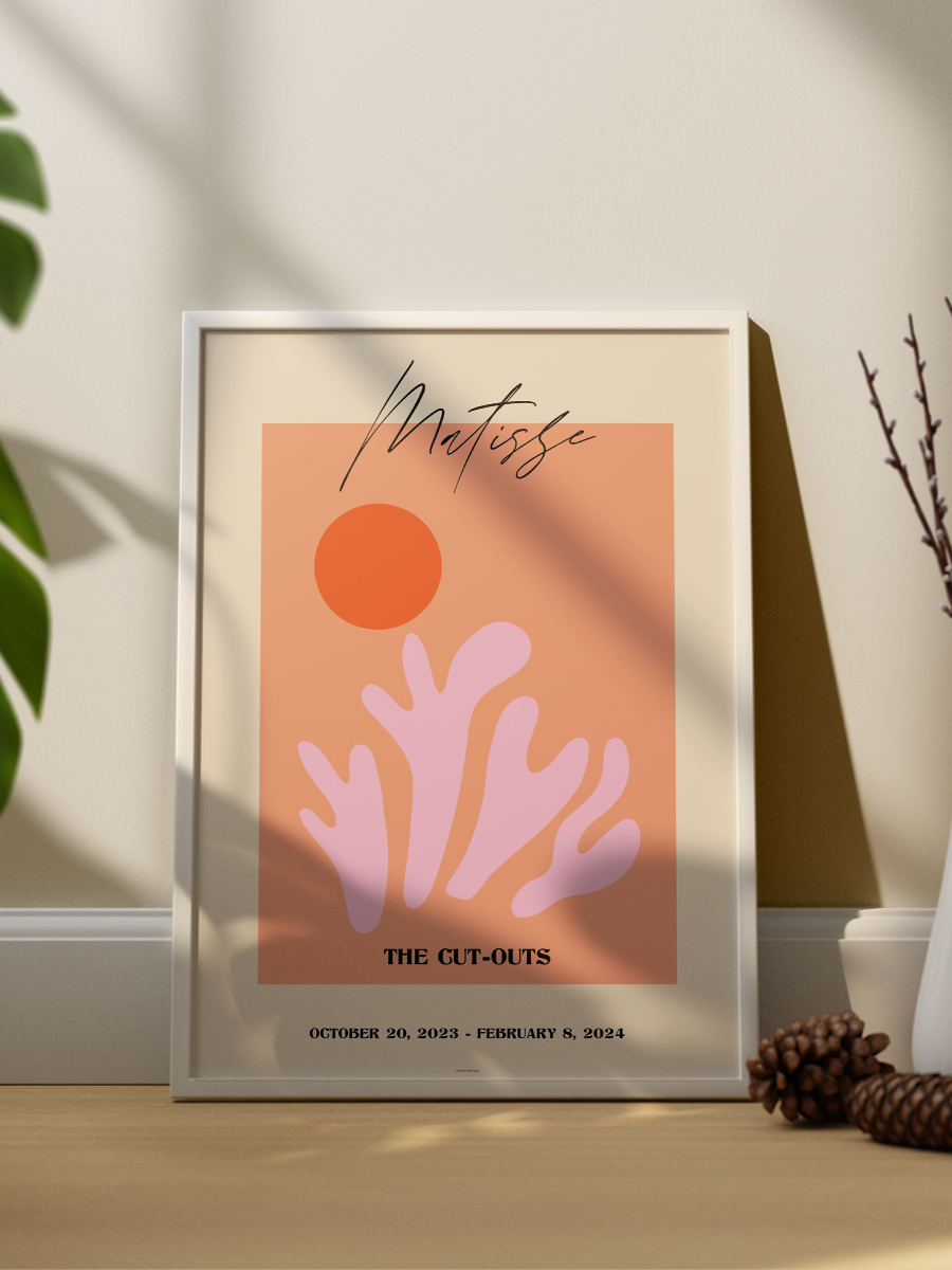 Matisse Soyut Poster Modern Duvar Tablosu Çerçevesiz Poster Salon, Mutfak Ve Ofis Duvar Dekoru