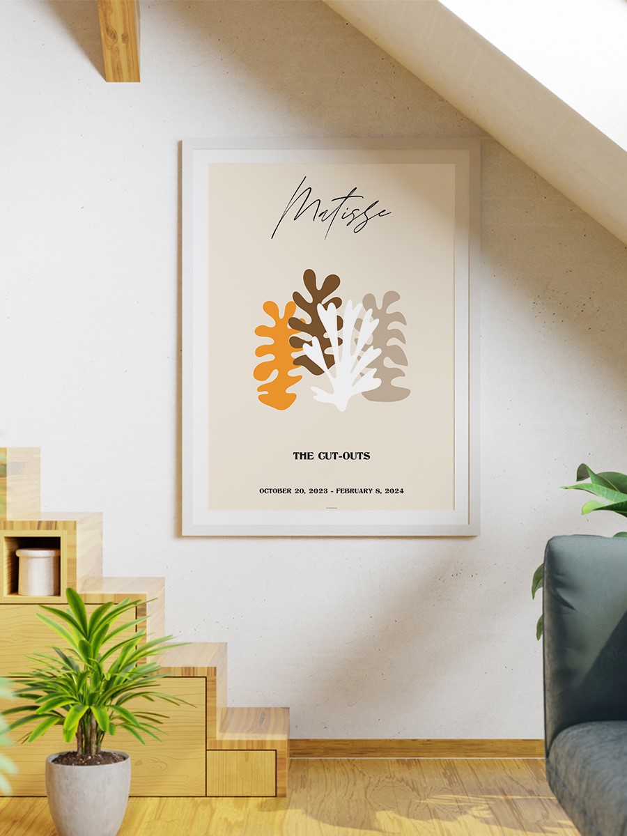 Matisse Soyut Poster Modern Duvar Tablosu Çerçevesiz Poster Salon, Mutfak Ve Ofis Duvar Dekoru