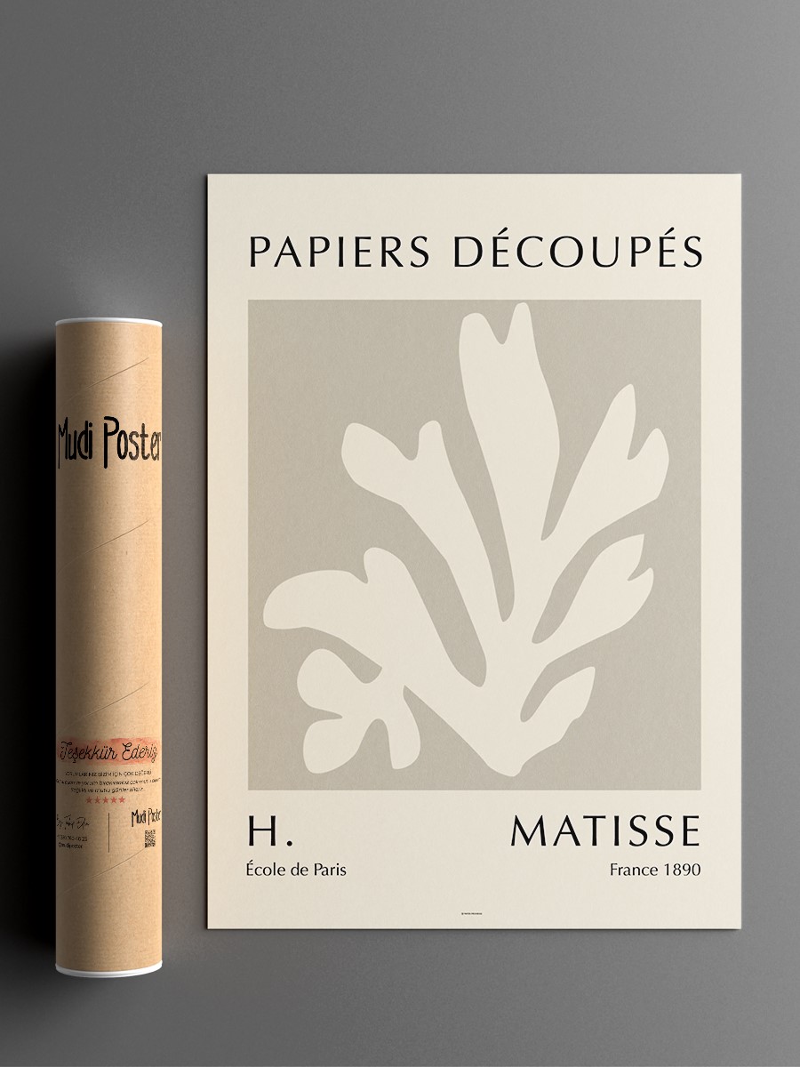Matisse Soyut Poster Modern Duvar Tablosu Çerçevesiz Poster Salon, Mutfak Ve Ofis Duvar Dekoru