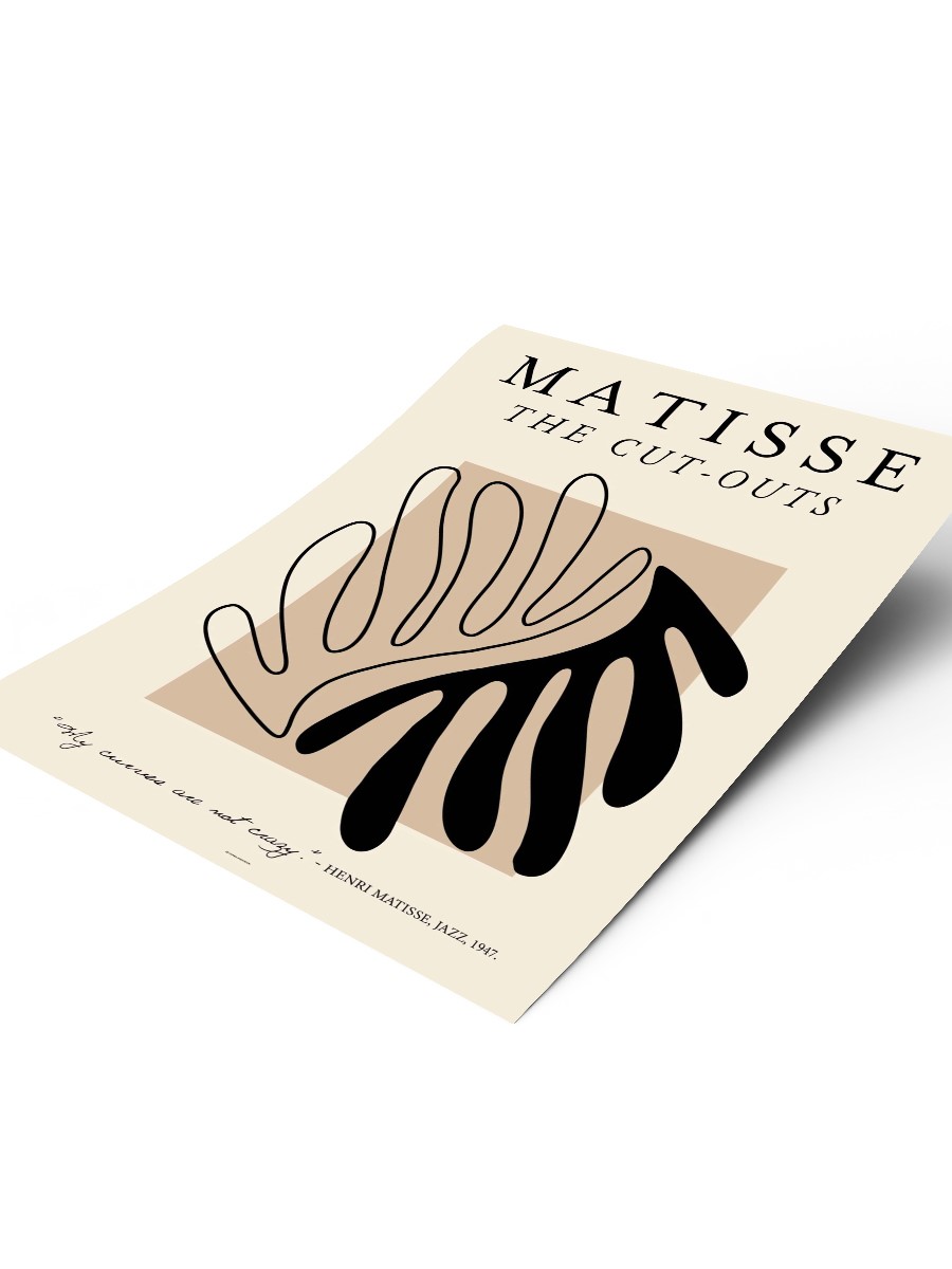 Matisse Soyut Poster Modern Duvar Tablosu Çerçevesiz Poster Salon, Mutfak Ve Ofis Duvar Dekoru