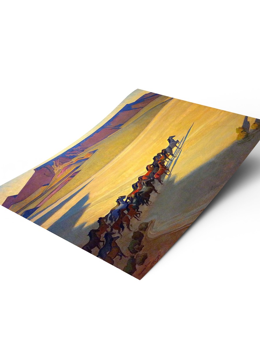 Maynard Dixon Wild Horses Tablo Sanatsal Ünlü Ressam Poster Çerçevesiz Yüksek Kalite Poster