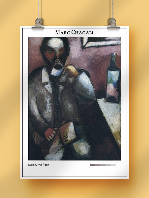 Marc Chagall Mazin, the Poet Poster
