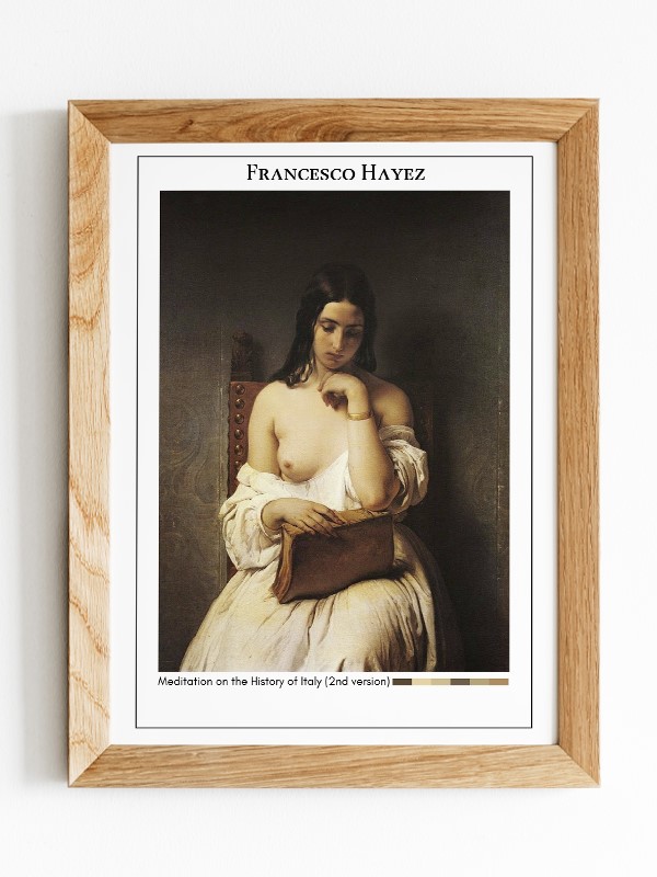 Francesco Hayez Meditation on the History of Italy (2nd version) Poster