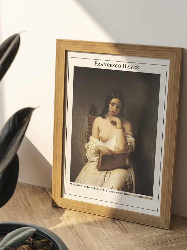Francesco Hayez Meditation on the History of Italy (2nd version) Poster