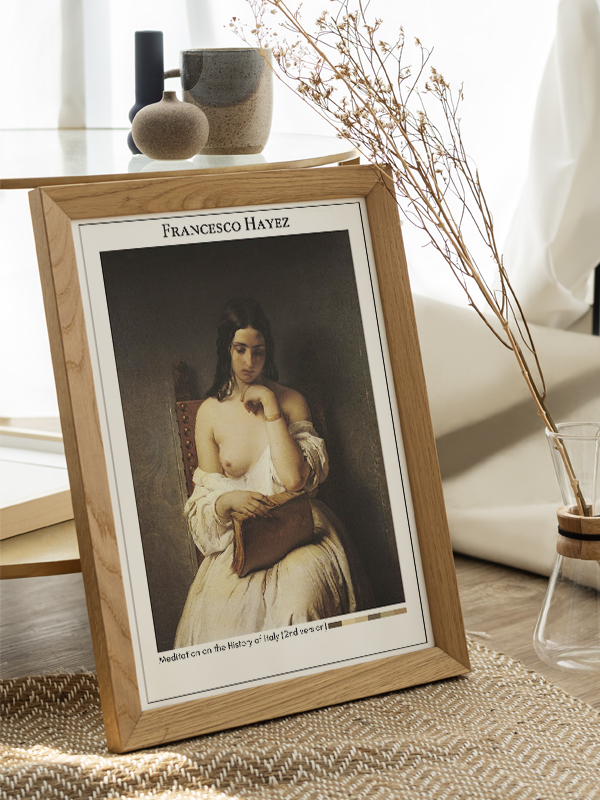 Francesco Hayez Meditation on the History of Italy (2nd version) Poster